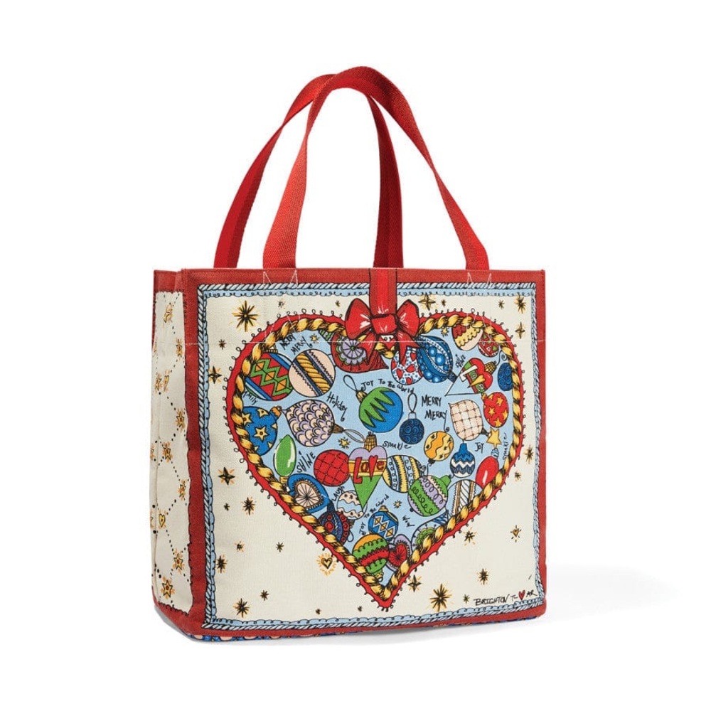 Brighton Celebrate Holiday Heart Tote